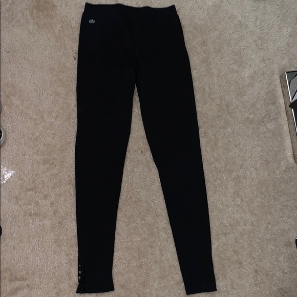 Lacoste Pants - Lacoste black leggings